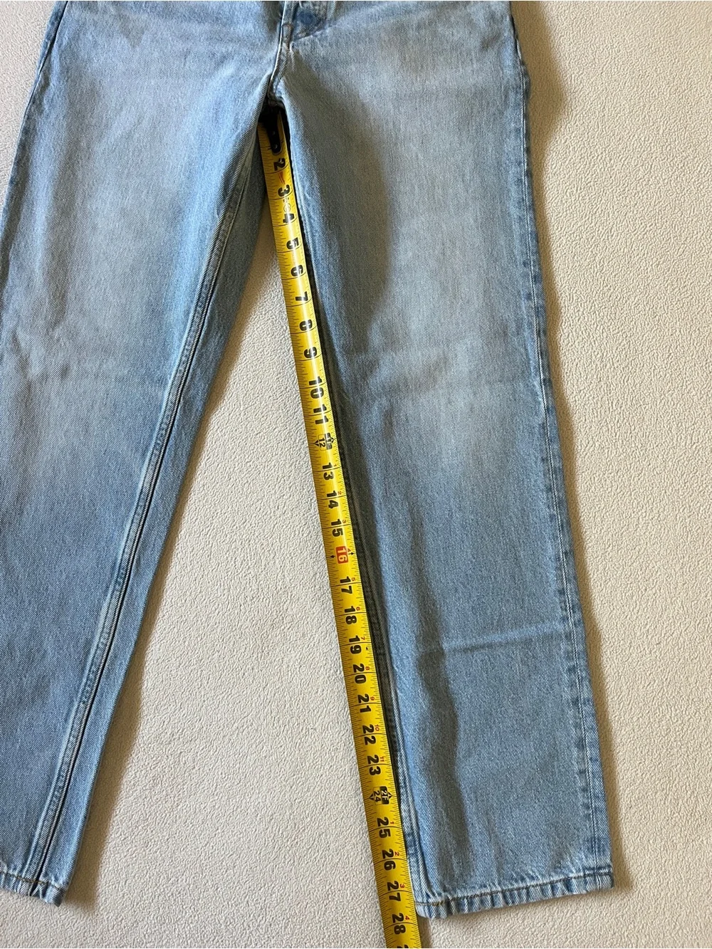 NEW Everlane 90s Cheeky Jeans Vintage Sunbleached Blue Straight Leg Button Fly